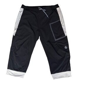 Stio Mens Knicker Capri Pants XXL‎ Black White Colorblock Hiking Outdoor Stretch